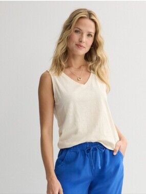 Bundle of 2, NWT, Sonoma, and SO V-neck Tanks. SO Tank Black, Sonoma Tank Khaki